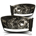 LED DRL Headlight/Lamp for Dodge Ram 1500-3500 (2006–2009) Smoked Housing