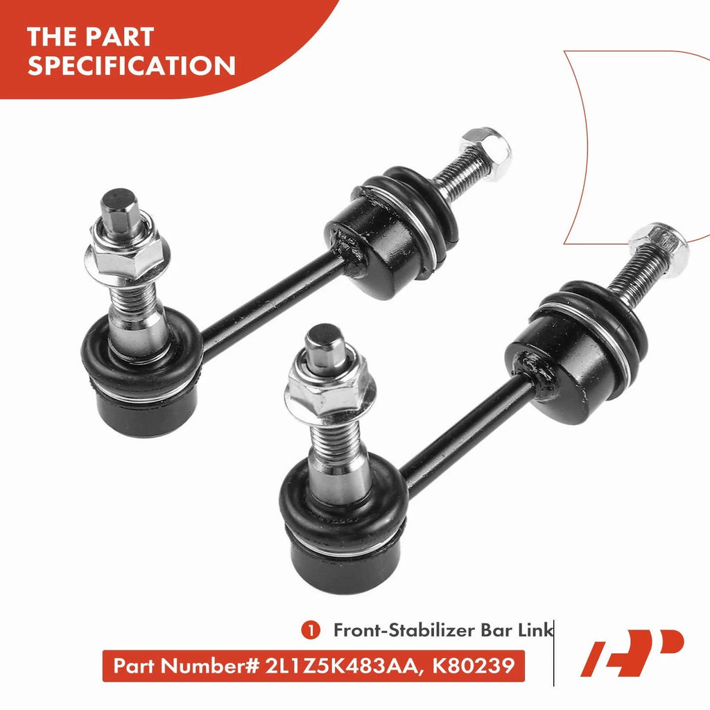 8x Front Sway Bar Tie Rod Ends for Ford Expedition (2003-2005)
