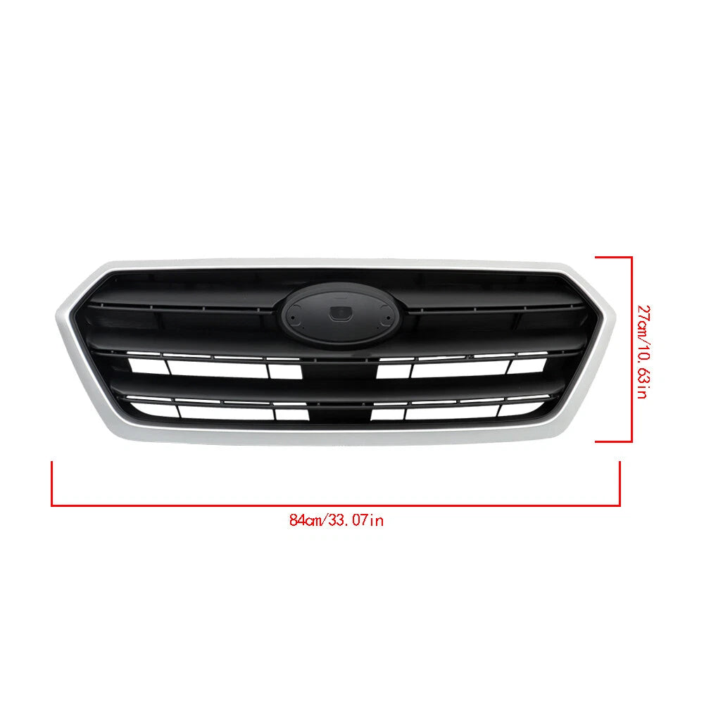 Front Grille Assembly for Subaru Legacy (2015–2017) Silver & Dark Gray