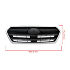 Front Grille Assembly for Subaru Legacy (2015–2017) Silver & Dark Gray