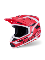 Alpinestars SM7 Offroad Helmet for Trail & Motocross (Small, Red/Black/White)