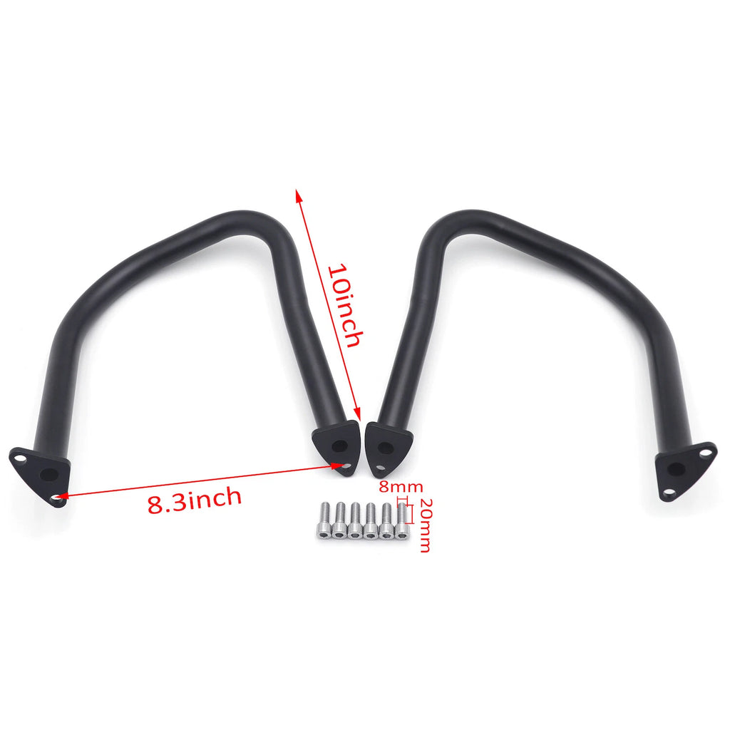 Rear Black Crash Bars for Indian Chief Challenger Roadmaster Chieftain (2014–2021)
