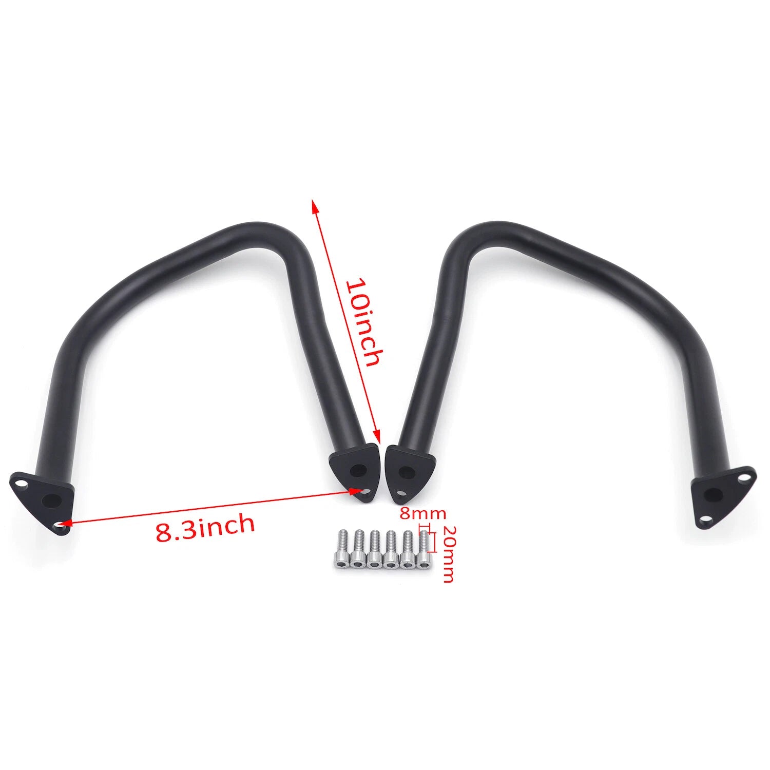Rear Black Crash Bars for Indian Chief Challenger Roadmaster Chieftain (2014–2021)