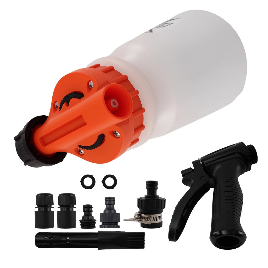 Foam Cannon for Garden Hose - Adjustable Soap Ratio Car Wash Tool