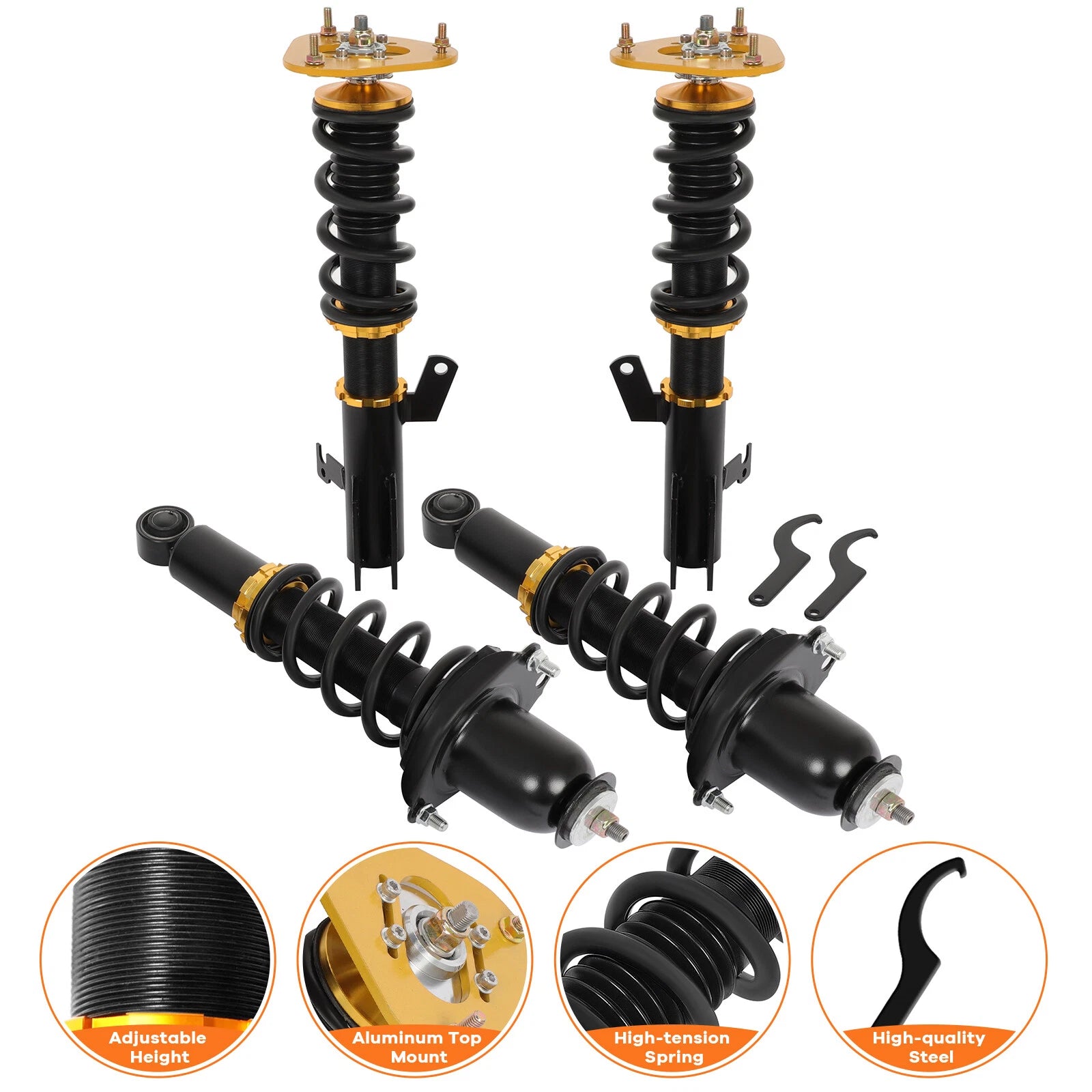 Coilovers for Toyota Corolla (2009–2017) Adjustable Height Suspension Springs