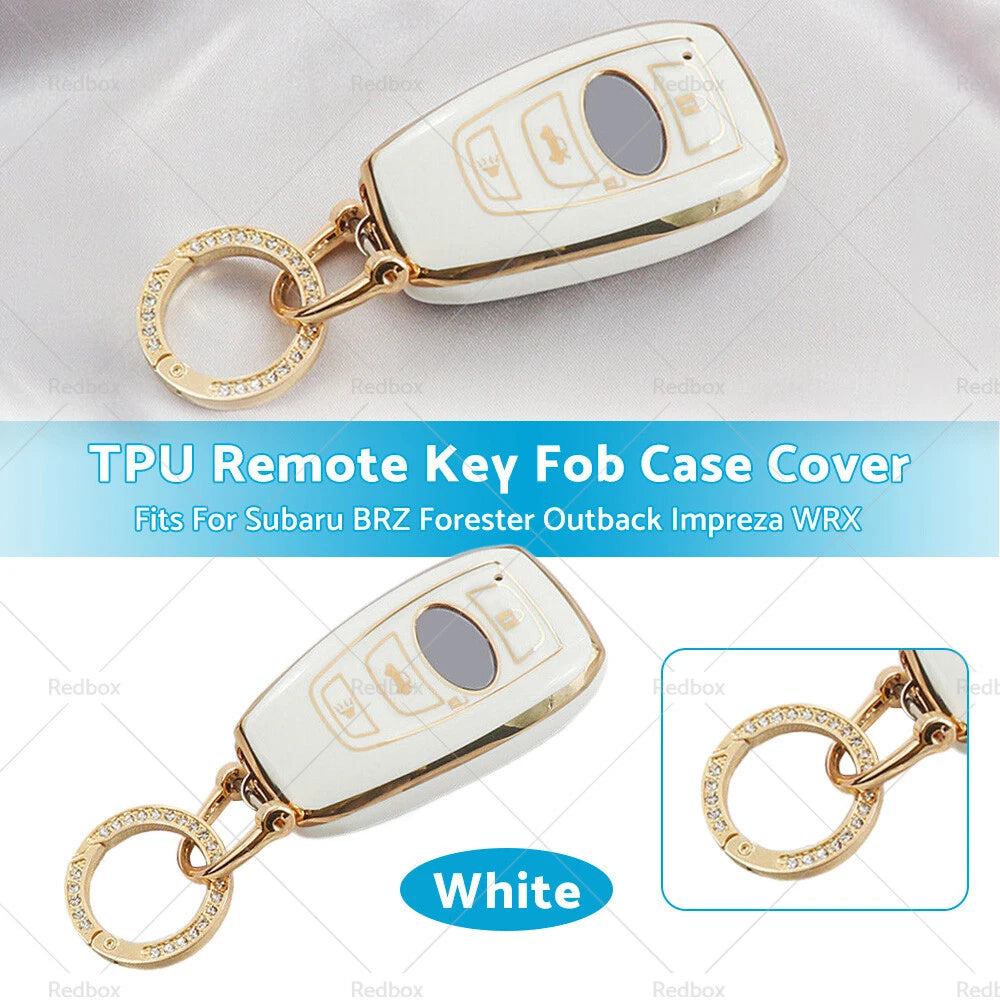 TPU Remote Key Fob Case Cover for Subaru BRZ, Forester, Outback, Impreza (2013–2023)