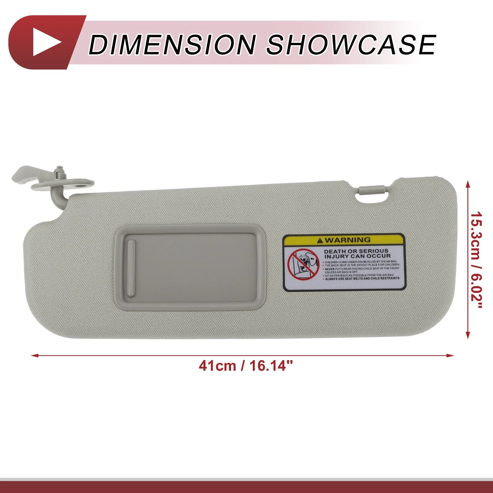 Left Driver Side Sun Visor No. 852103X000TX for Hyundai Elantra (2011–2015)
