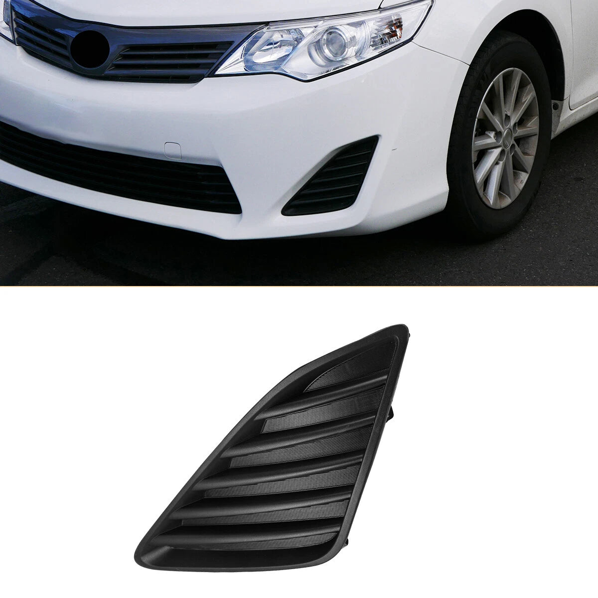 Fog Light Cover LH for Toyota Camry (2012–2014) - Black