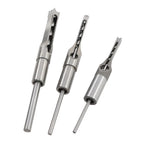 3PC Mortise Chisel Drill Bit Set for Woodworking Tools