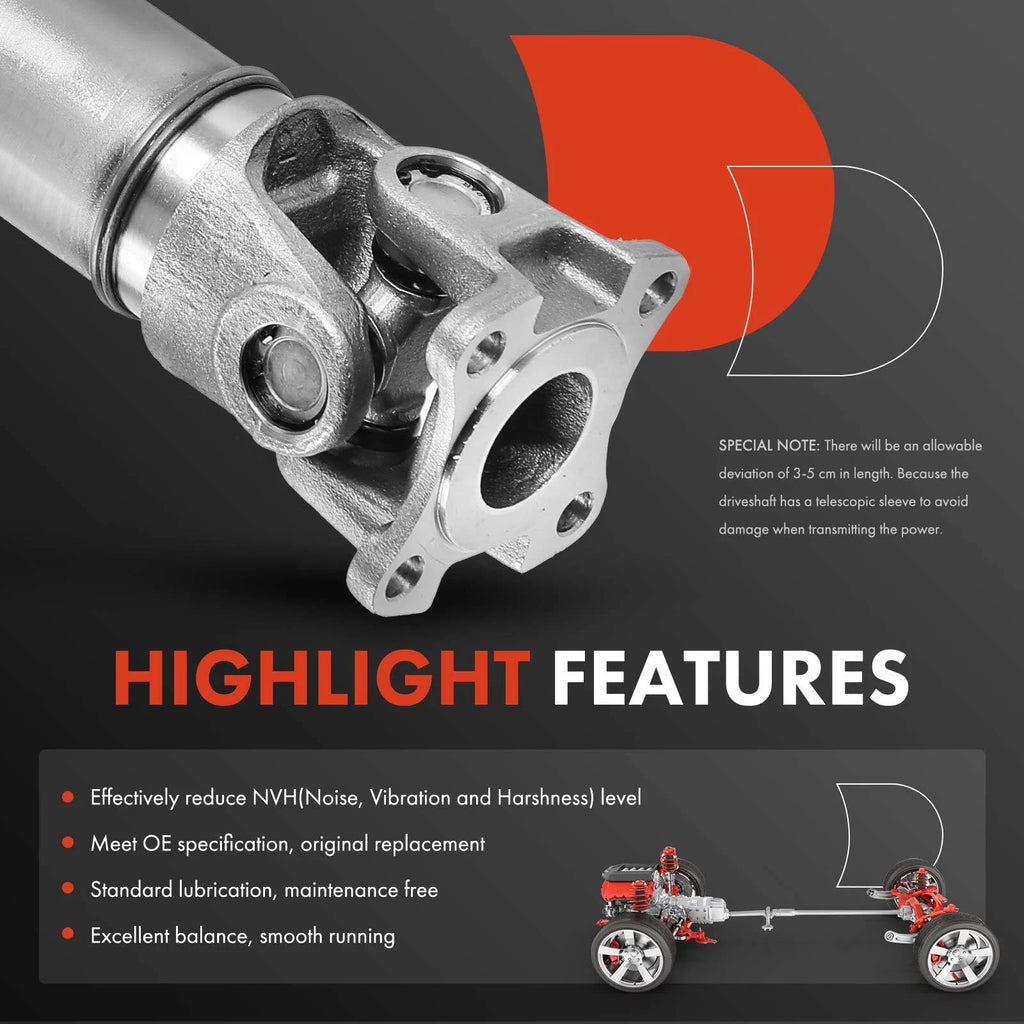 Driveshaft Assembly for Jeep Wrangler JK JL (2007-2017)