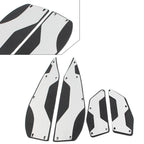 Silver Aluminum Floorboard Foot Pedals for Yamaha XMAX 250 300 400 (2017-2023)