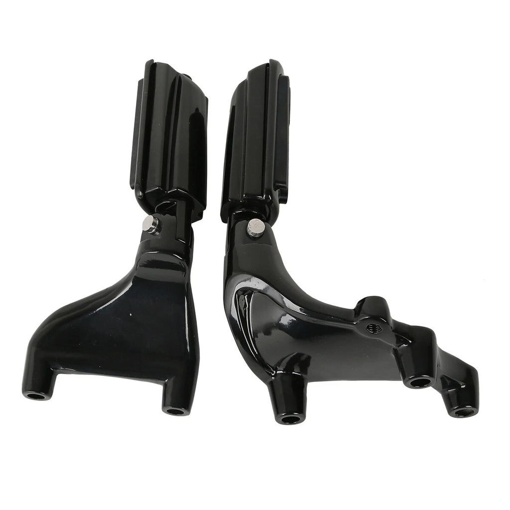 Footpegs with Mount Brackets for Harley Sportster XL 883 1200 (2014–2022) Black