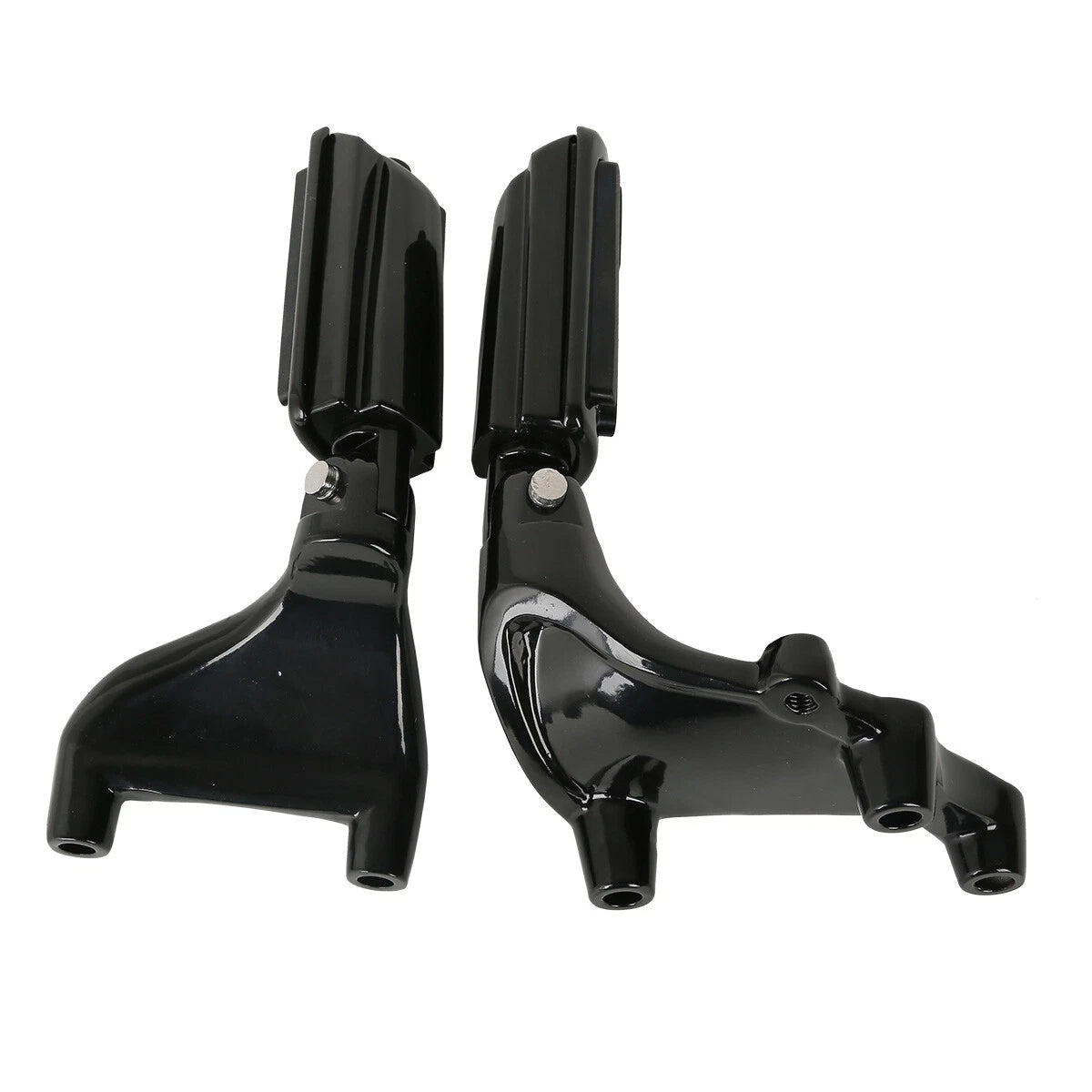 Footpegs with Mount Brackets for Harley Sportster XL 883 1200 (2014–2022) Black