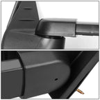 Chrome Manual Side Towing Mirror with LED Amber Signal for Chevy Silverado (2007–2014)