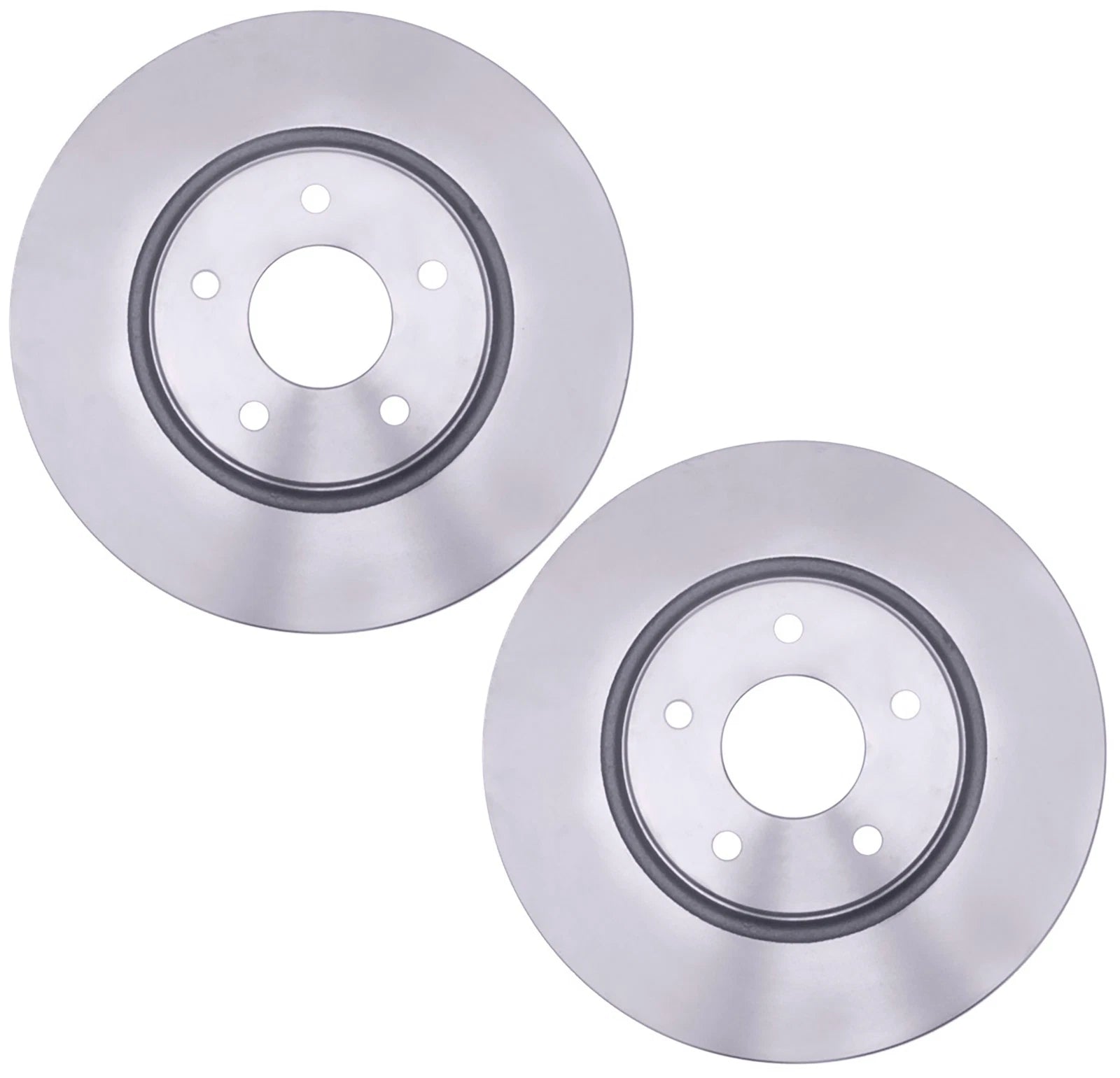 Set of 2 Front Coated Disc Brake Rotors for Chevy Malibu Pontiac G5 (2008–2012)