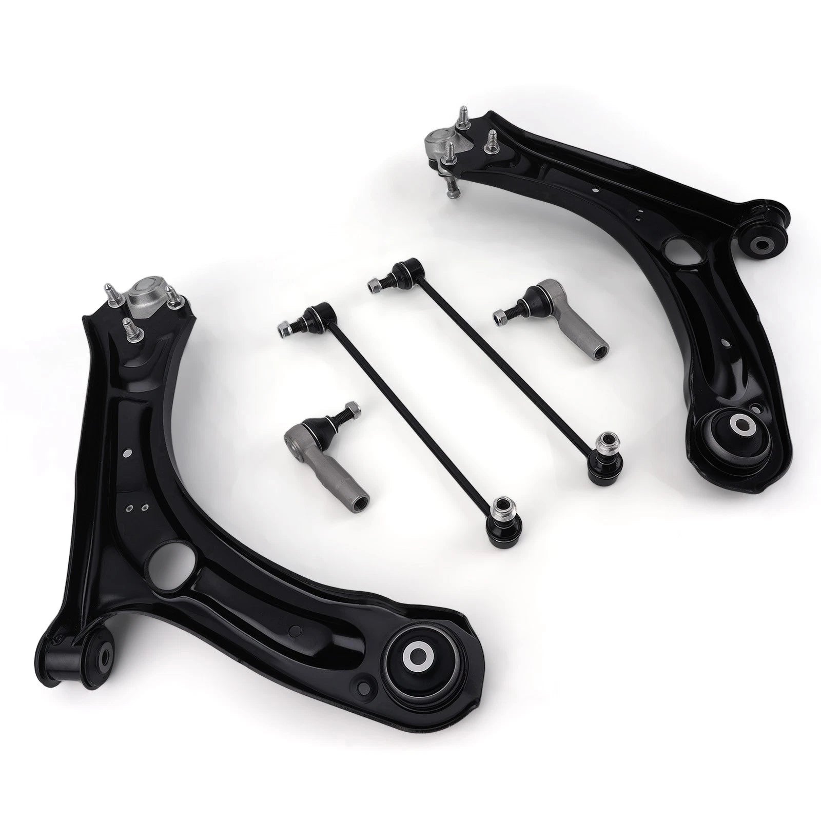 Set of 4 Front Control Arm Ball Joints Sway Bars Tie Rods for Passat Beetle (2012–2017)