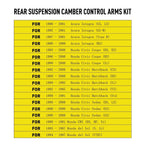 Rear Control Camber Arms Kit for Civic EF EG EK, Integra DC