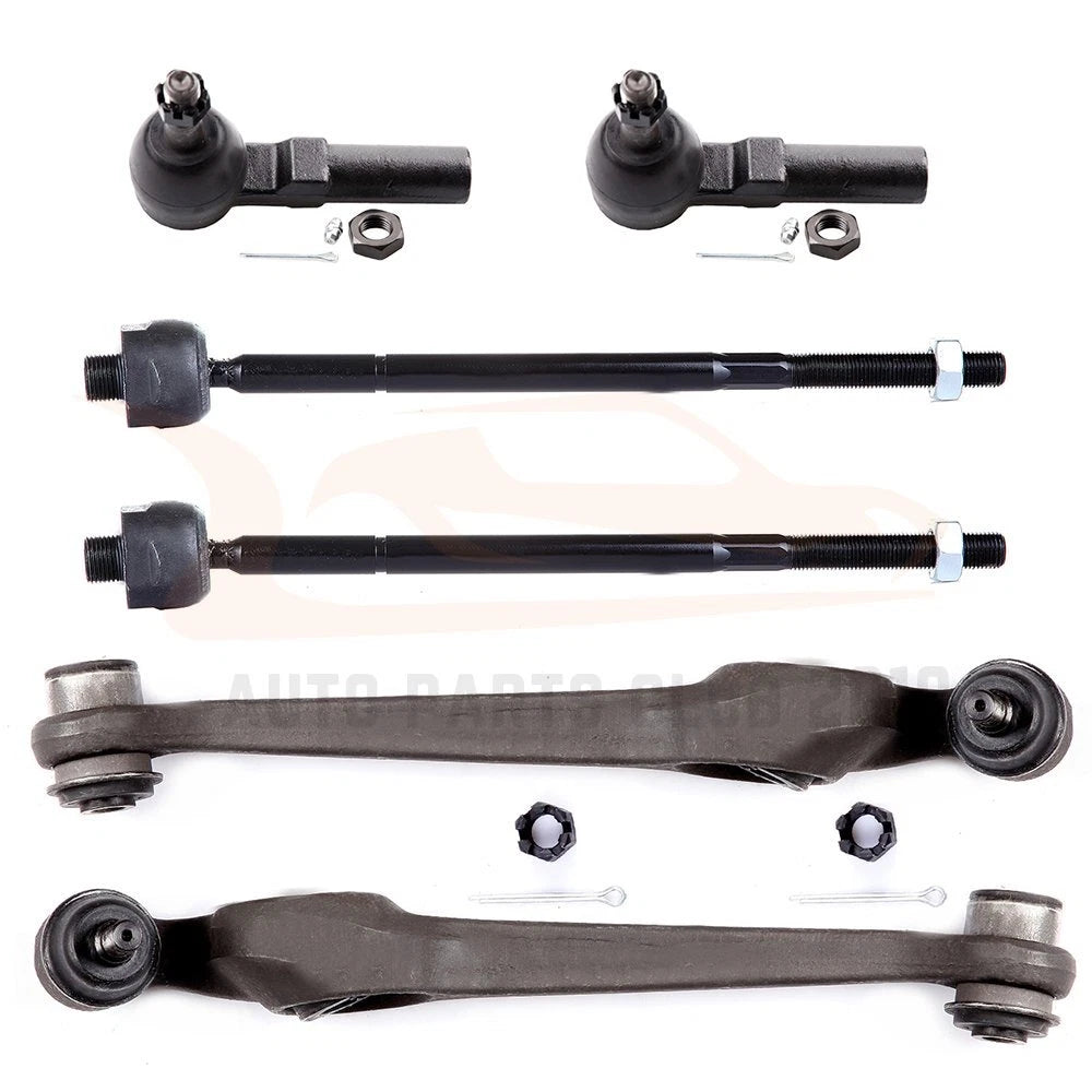 Set of 6 Front Control Arms Tie Rod Ends for Saturn SW2 SC SC1 SL SL1 (1991–2002)