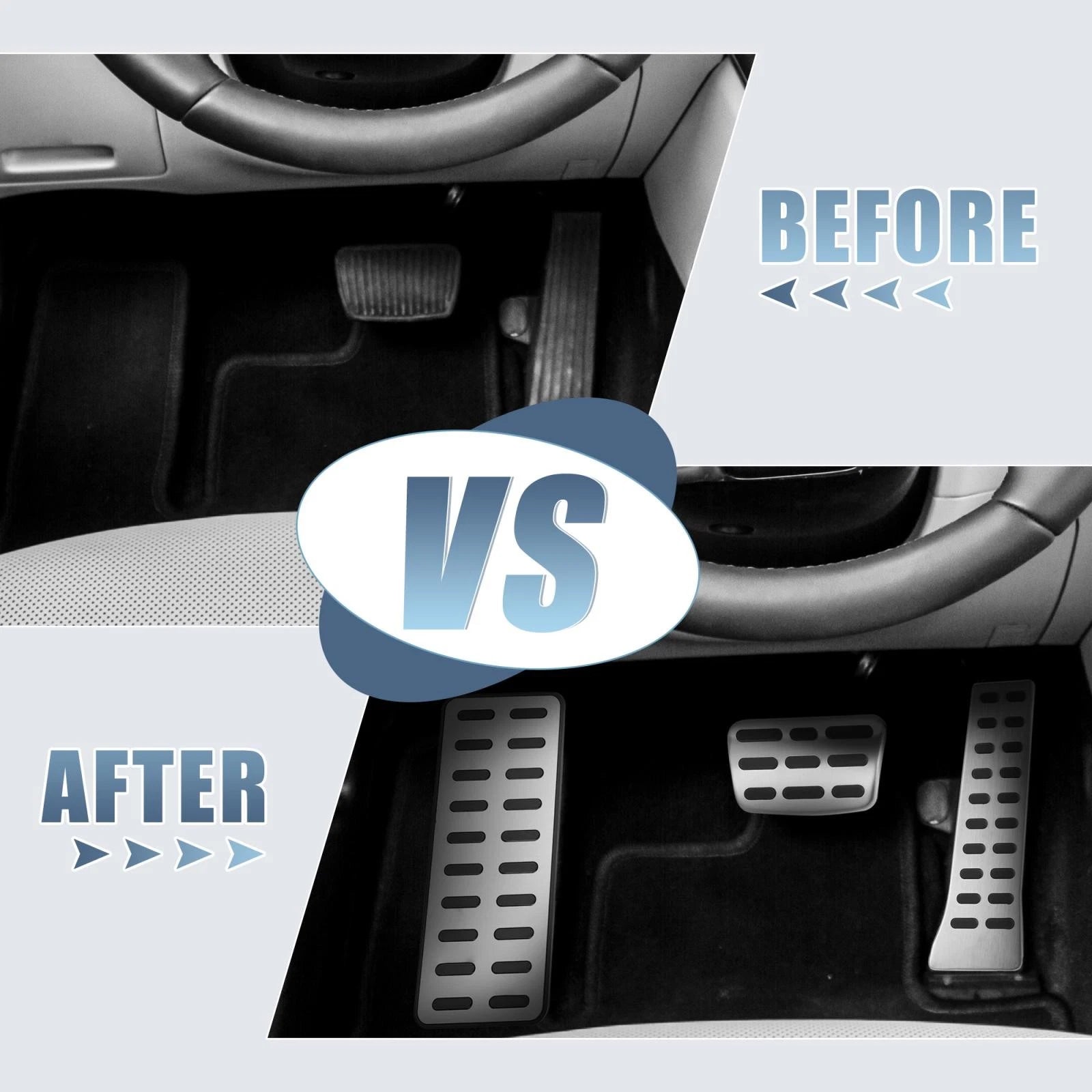 Set of 2 Anti Slip Brake Gas Accelerator Pedal Pads for Hyundai Tucson (2016–2023)
