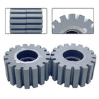 Set of 2 Rubber Pressure Roller Wheels for Edge Banding Machinery