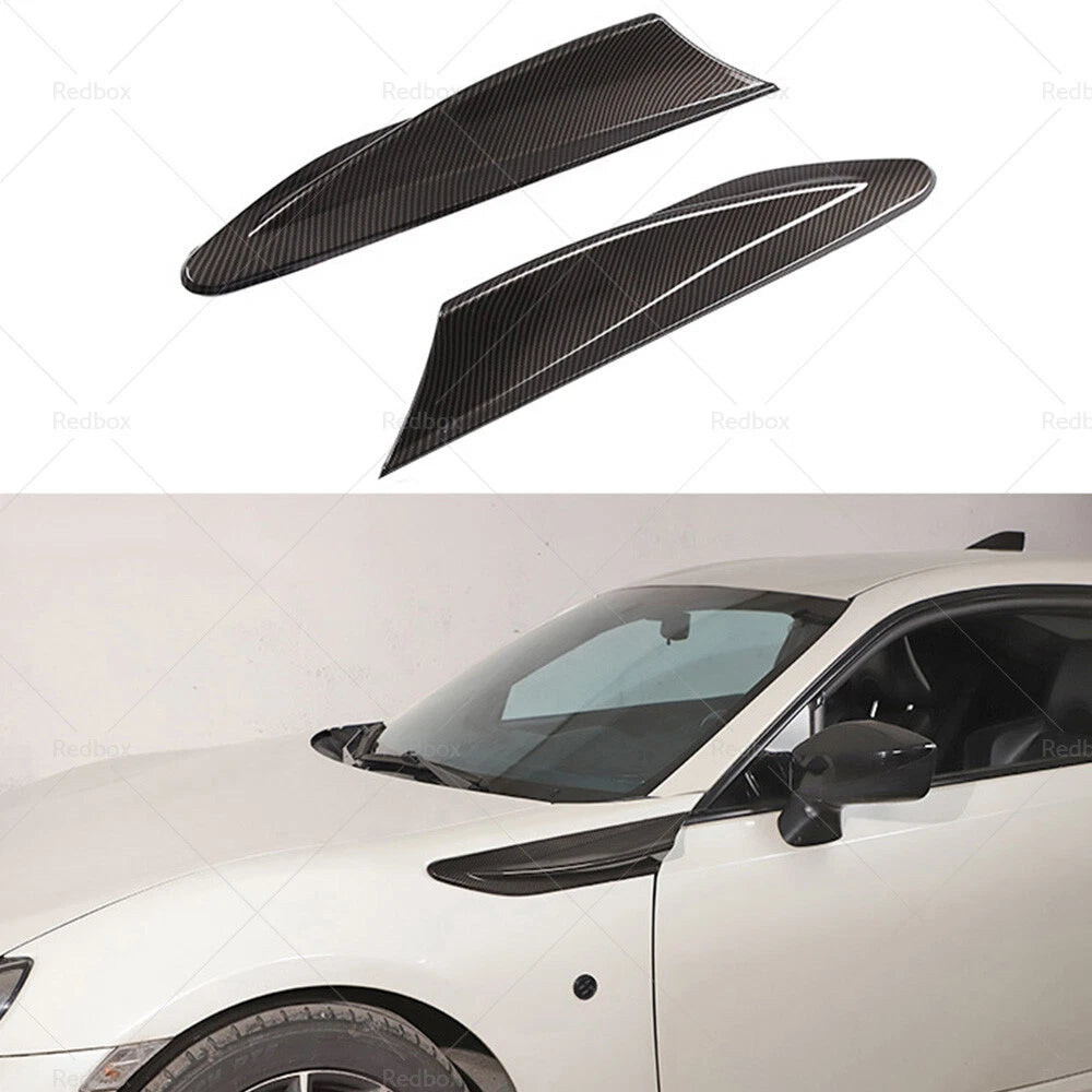 Carbon Fiber Side Fender Fin Vent Trim for Subaru BRZ, Toyota 86 (2013–2021)