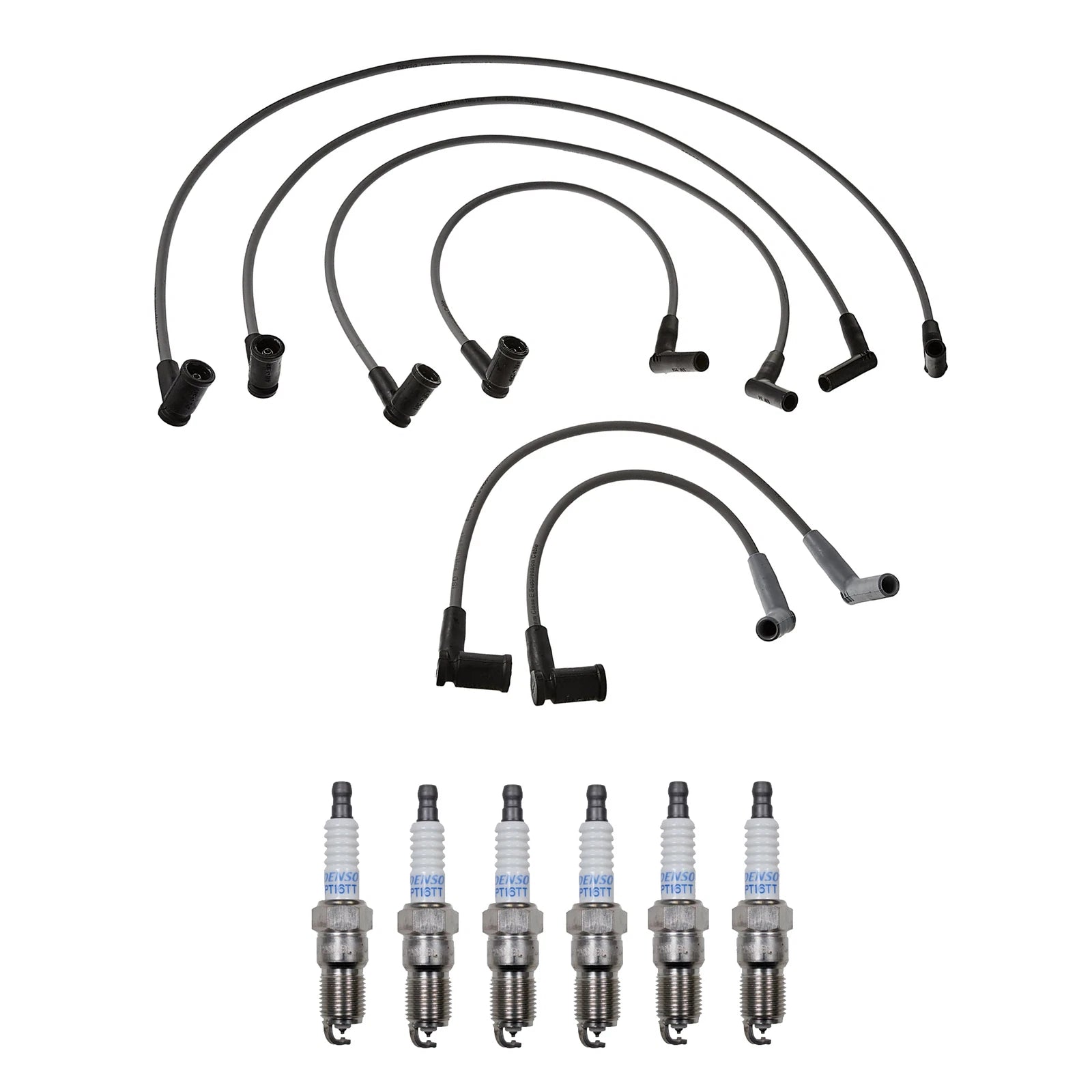 Denso Wire Set & 6 Platinum TT Spark Plugs for Ford Mazda 3.0L V6