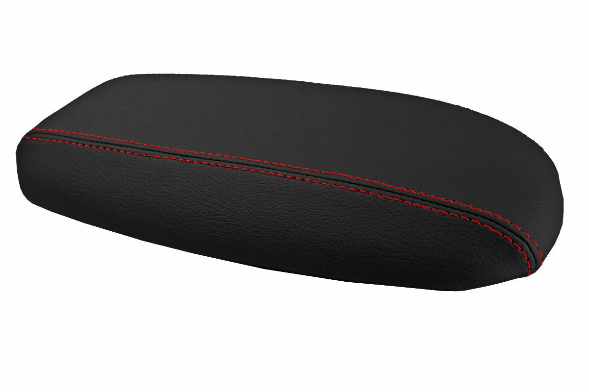 Console Lid Pull Over Cover for Ford Mustang (1994–2004) Red Stitch