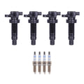 Set of 4 Ignition Coils & 4 Spark Plugs for Kia Soul (2010–2019)