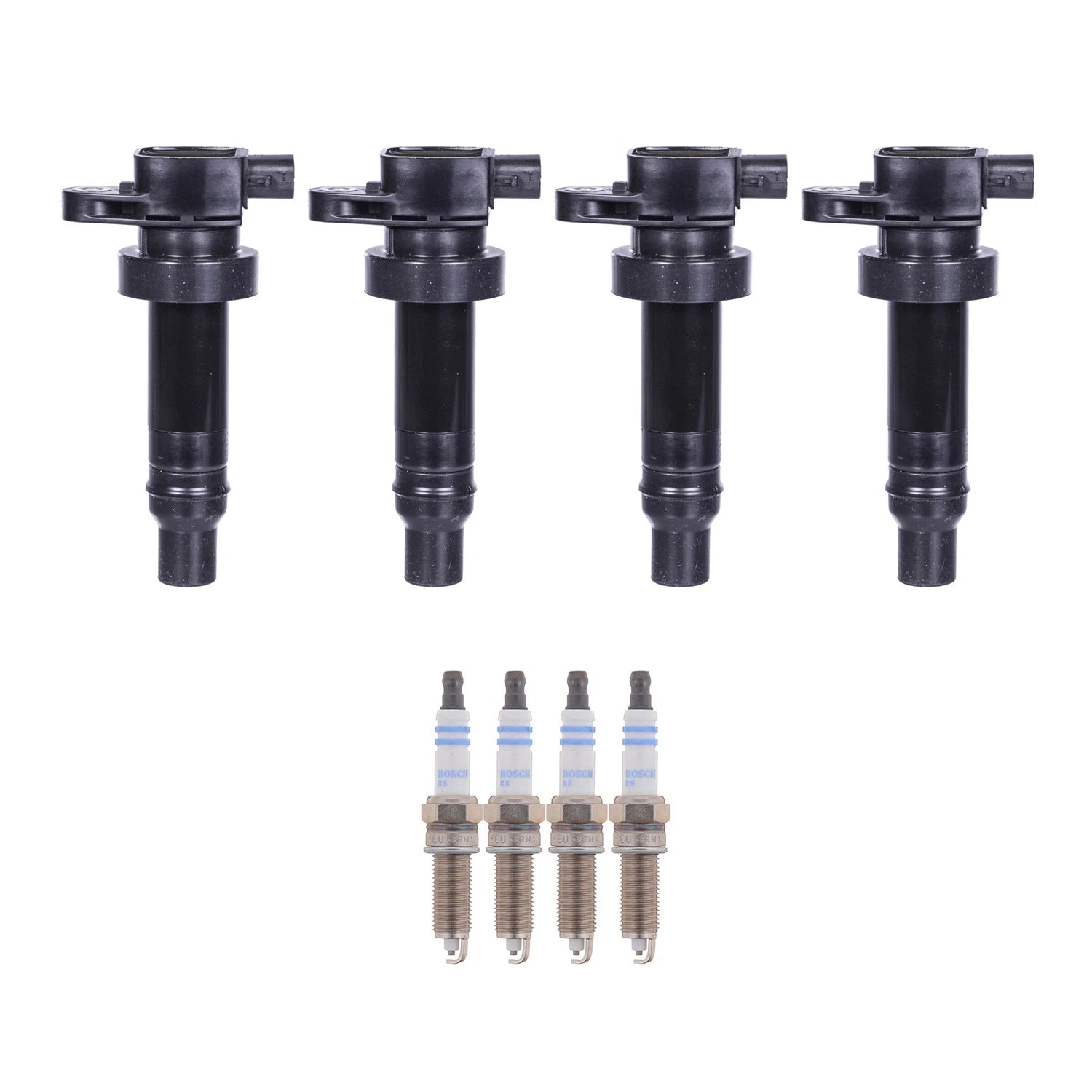 Set of 4 Ignition Coils & 4 Spark Plugs for Kia Soul (2010–2019)