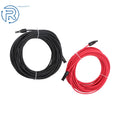 Set of 2 Solar Panel Extension Cables for Various Models (20M, 12AWG)