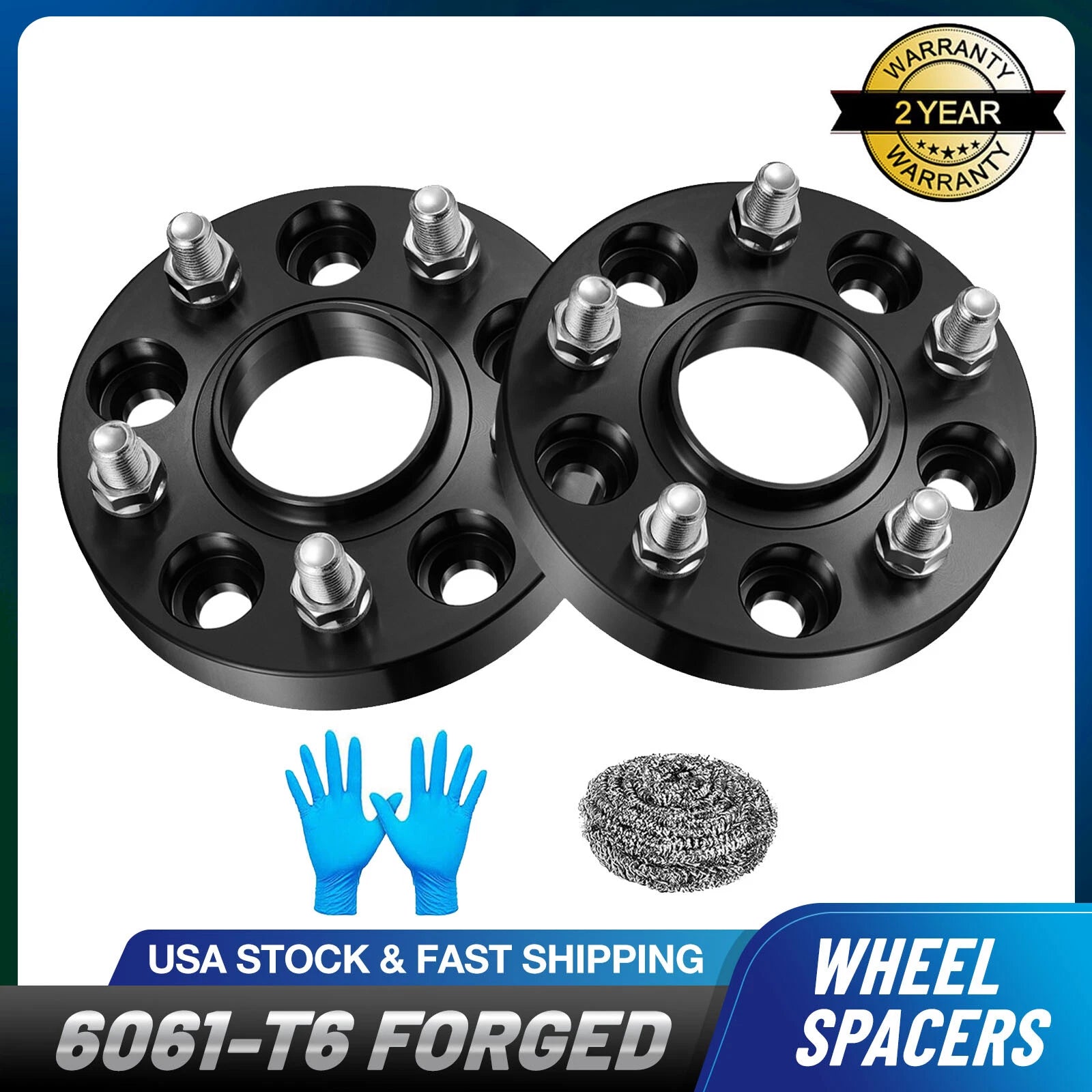 2Pcs 1" Hub Centric Wheel Spacers for Chevrolet Camaro SS Malibu Impala (2010–2023)
