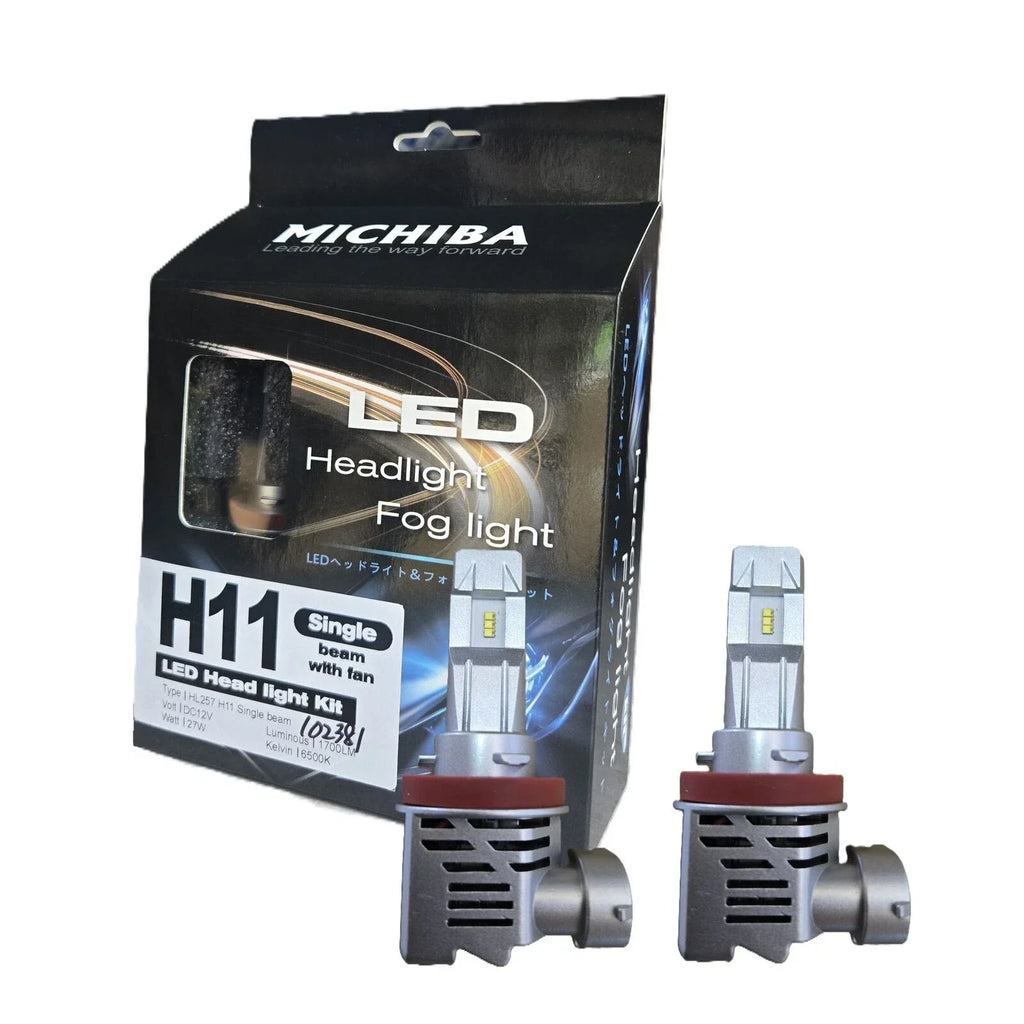 2x H11 LED Headlight Bulb Globe 12V 27W 1700LM 6500K for Vehicles (2000–2024)