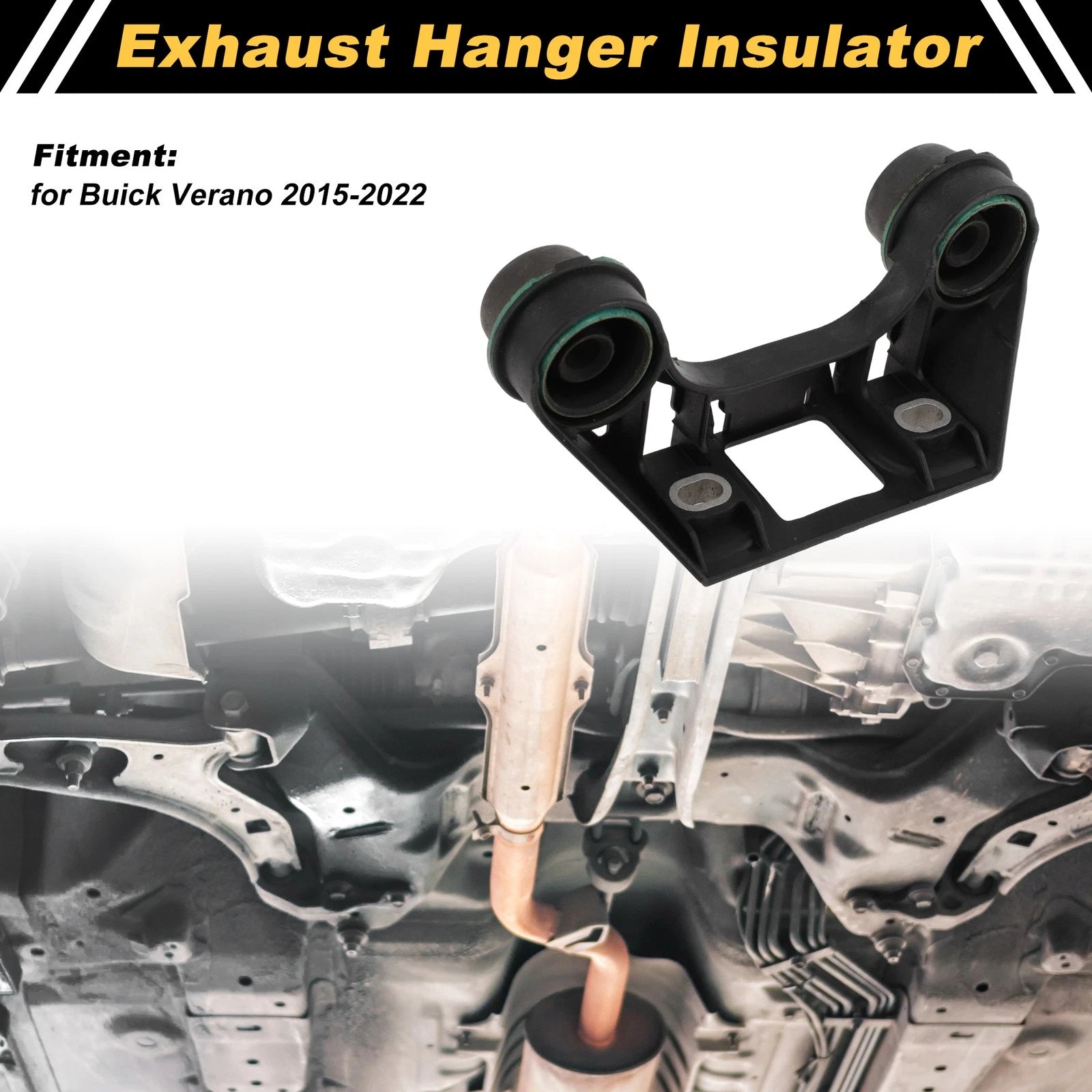 Muffler Exhaust Hanger for Buick Verano (2015–2022) 39107025 Metal Black