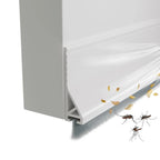 Door Strip with Brush Silicone Floor Seal Draught Excluder for Cabinets (100 cm)
