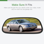 Driver Side Flat Mirror Glass w/Base for Buick Lucerne (2006–2011)