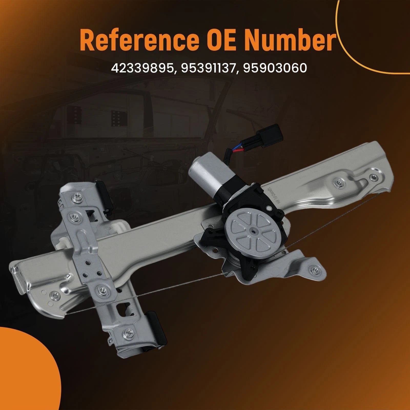Front Driver Side Window Regulator Assembly for Chevy Sonic (2012-2020)