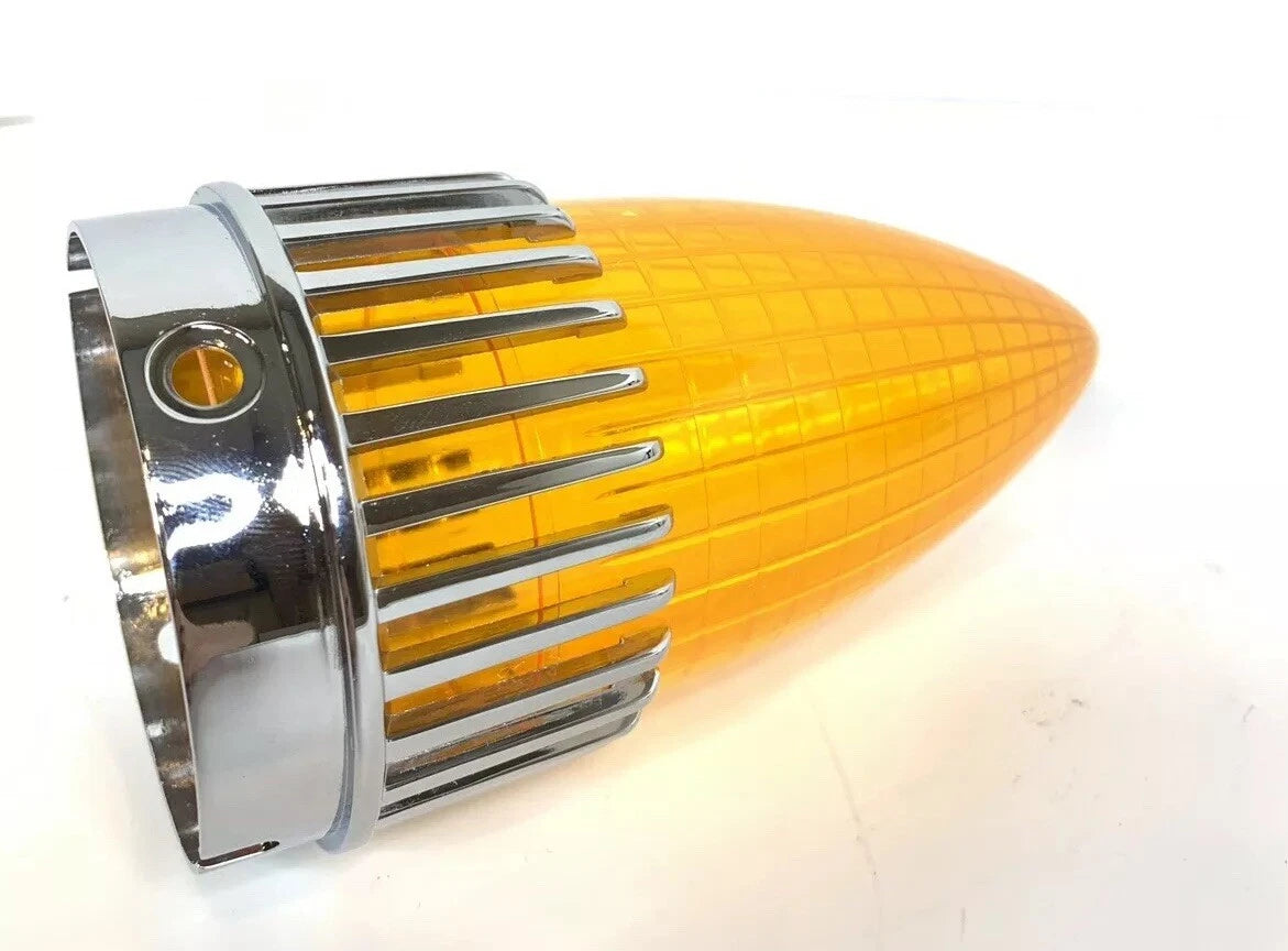 Amber Tail Light Replacement Lens with Bezel for 1959 Cadillac (1959–1959)