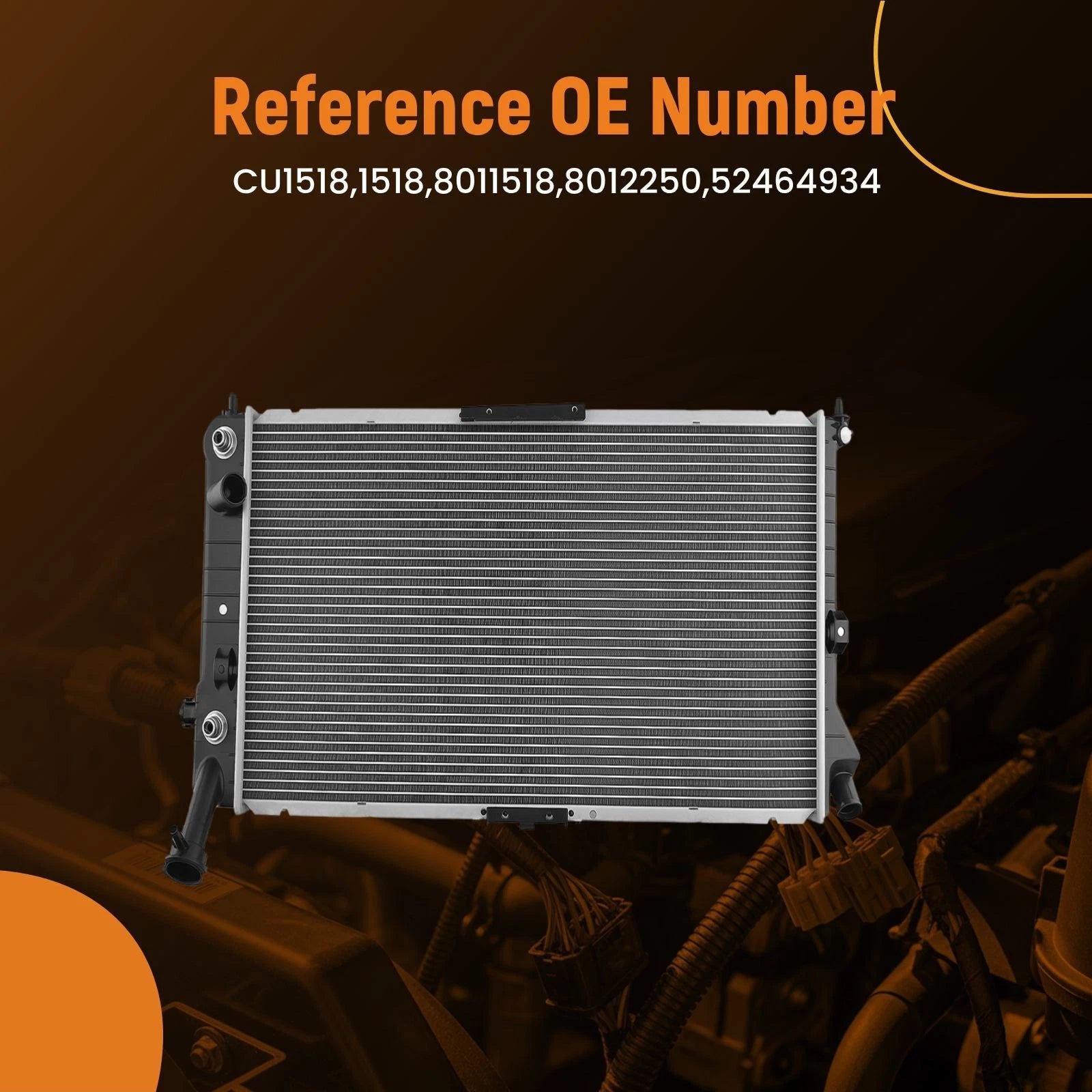 Aluminum Radiator for Oldsmobile Cutlass Supreme 3.1L (1994–1997) 1518