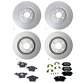 Set of 4 Hella Low-Met Disc Brake Pads for Audi S4 V8 (2004–2009)