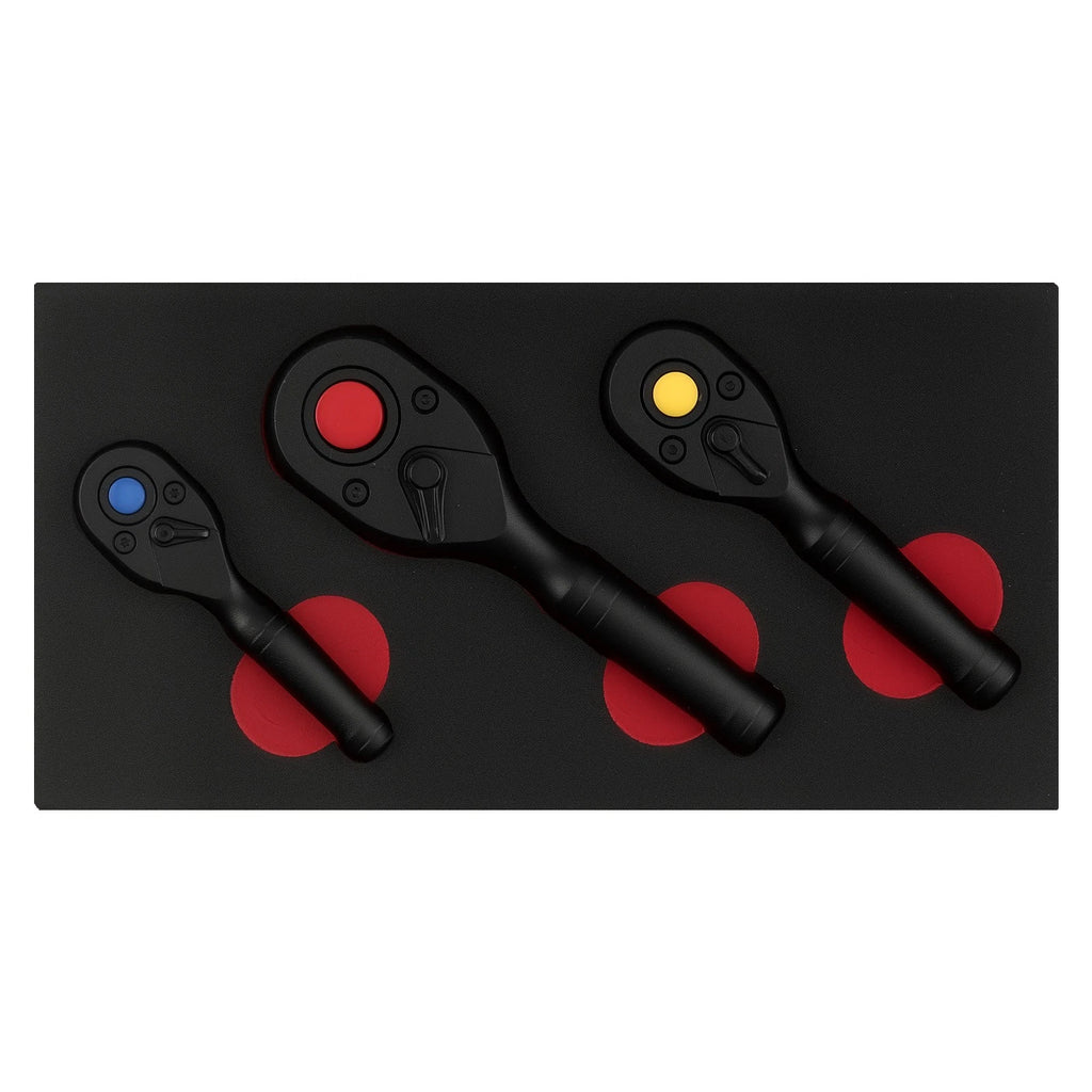 3-Piece Ratchet Wrench Set for Automotive Use (Universal)