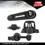 Set of 4 Engine Motor & Transmission Mounts for Nissan Versa (2007–2012)