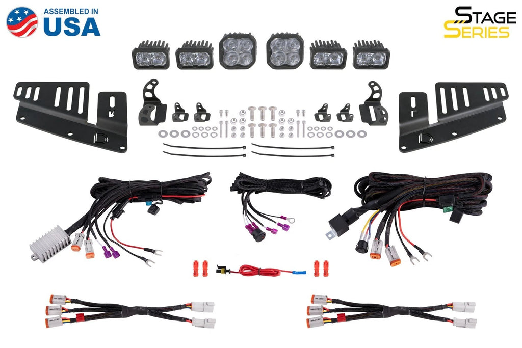 LED Fog Pocket Light Kit Stage Series for 2021-2025 Ford Bronco White Max