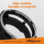 Headlight Bulb Brackets with Light Rings for Jeep Wrangler (1997-2006)