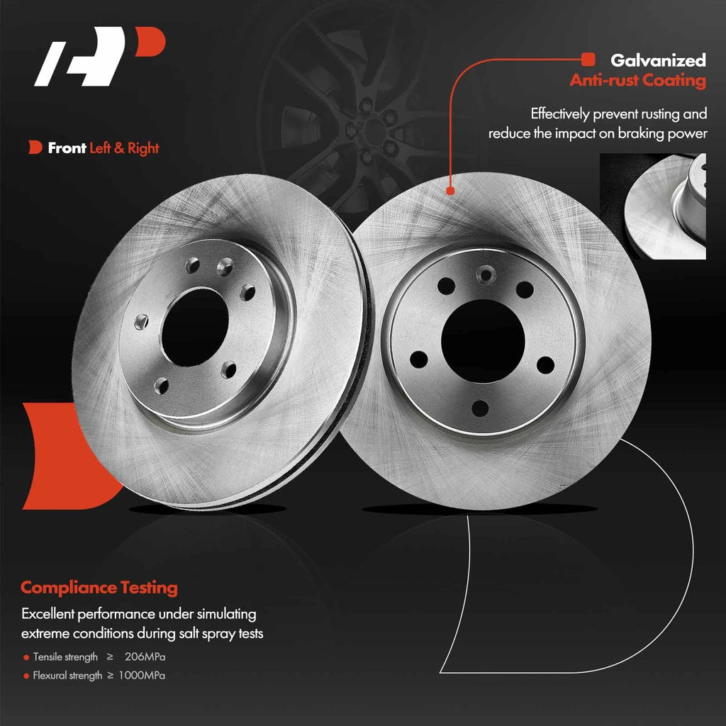 Set of 4 Disc Brake Rotors for Chevy Equinox (2018–2021) Malibu GMC