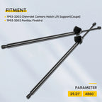 2X Liftgate Lift Supports for Chevrolet Camaro Pontiac Firebird (93–02)