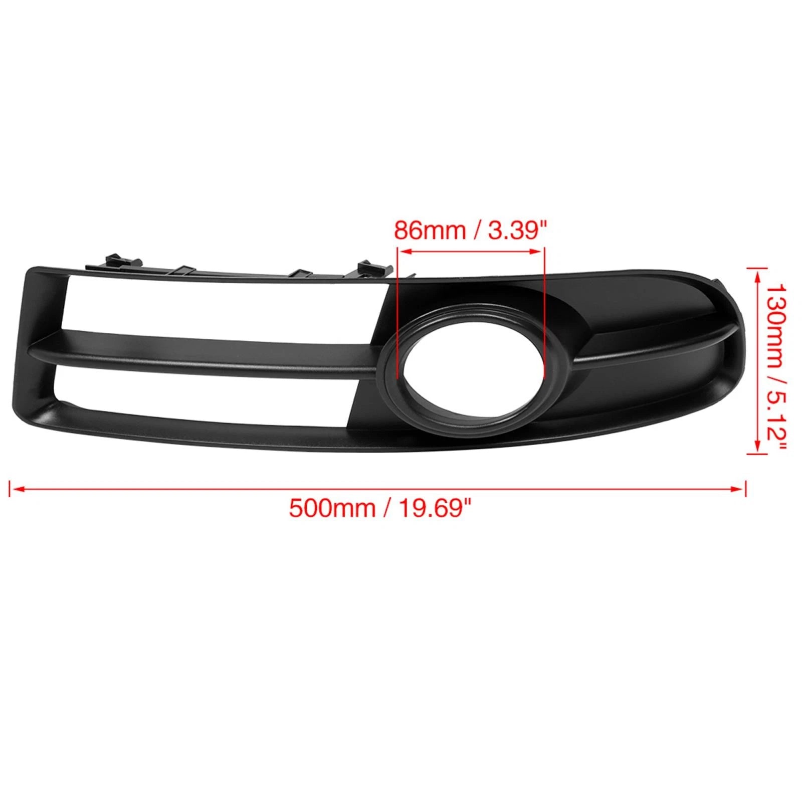 Front Left Fog Light Grille Cover Trim 8E0807681F for Audi A4 (2005–2009)