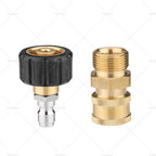 2 Pair Pressure Washer Adapter Quick Connect Coupler Kit M22-14