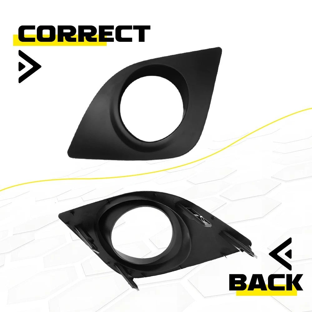 Pair Fog Light Bezels for Toyota Corolla (2014–2016)