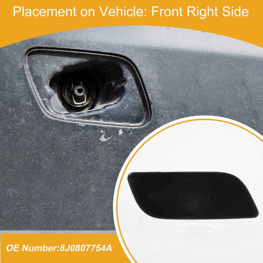 Front Right Washer Nozzle Cover Cap for Audi TT (2009–2015) 1 Pcs