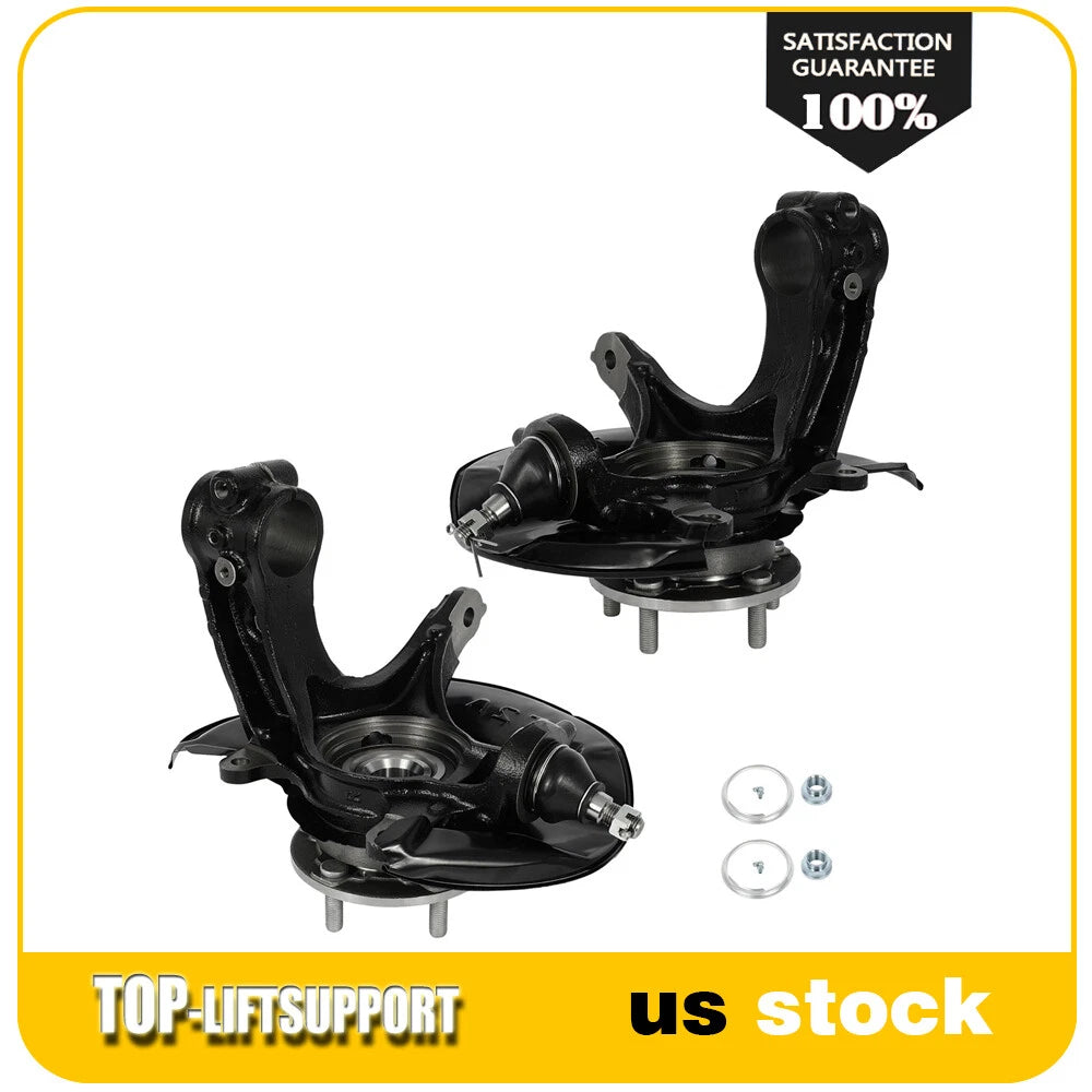 2X Front Steering Knuckle Wheel Bearing Hub for Honda Accord (2013–2016)